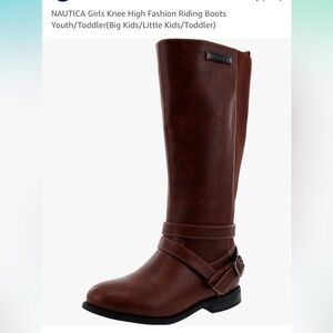 NAUTICA Girls Knee High Fashion Riding Boots Size 1